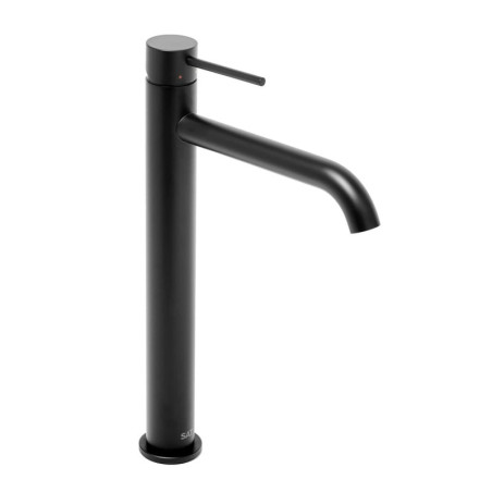 Vysoká umyvadlová baterie SAT Aurum bez výpusti černá matná SATBAUR285C