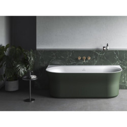 Volně stojící vana Ravak Ypsilon Wall  178x86 cm akrylát levá i pravá Grey Green XC00100064