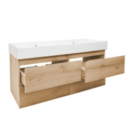 Koupelnová skříňka s umyvadlem SAT B-Way 119x50x45 cm dub mat BWAY2120OAKU2B