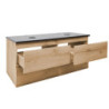 Koupelnová skříňka s krycí deskou SAT B-Way 119x50x45 cm dub mat BWAY2120OAKZ