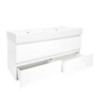 Koupelnová skříňka s umyvadlem SAT B-Way 119x50x45 cm bílá lesk BWAY2120WU2BI