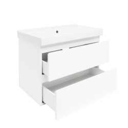 Koupelnová skříňka s umyvadlem SAT B-Way 79x50x45 cm bílá lesk BWAY280WU1BI