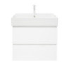 Koupelnová skříňka s umyvadlem SAT B-Way 59x50x45 cm bílá lesklá BWAY260WU2BBI