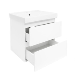 Koupelnová skříňka s umyvadlem SAT B-Way 59x50x45 cm bílá lesk BWAY260WU1BI