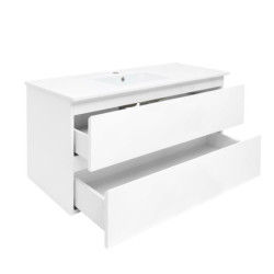 Koupelnová skříňka s umyvadlem SAT B-Way 99x50x45 cm bílá lesk BWAY2100WU4BI