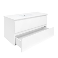 Koupelnová skříňka s umyvadlem SAT B-Way 99x50x45 cm bílá lesk BWAY2100WU4BI