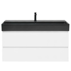 Koupelnová skříňka s umyvadlem SAT B-Way 99x50x45 cm bílá lesk BWAY2100WU2B2B