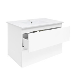 Koupelnová skříňka s umyvadlem SAT B-Way 79x50x45 cm bílá lesk BWAY280WU4BI