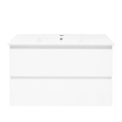 Koupelnová skříňka s umyvadlem SAT B-Way 79x50x45 cm bílá lesk BWAY280WU4BI