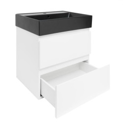 Koupelnová skříňka s umyvadlem SAT B-Way 59x50x45 cm bílá lesk BWAY260WU2BB