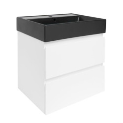 Koupelnová skříňka s umyvadlem SAT B-Way 59x50x45 cm bílá lesk BWAY260WU2BB