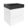 Koupelnová skříňka s umyvadlem SAT B-Way 59x50x45 cm bílá lesk BWAY260WU2BB