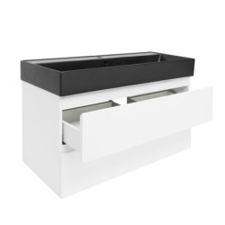 Koupelnová skříňka s umyvadlem SAT B-Way 99x50x45 cm bílá lesk BWAY2100WU2BB