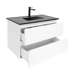 Koupelnová skříňka s umyvadlem SAT B-Way 79x50x45 cm bílá lesk BWAY280WU4B2B