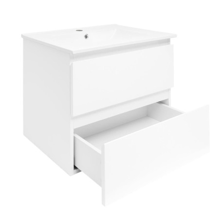 Koupelnová skříňka s umyvadlem SAT B-Way 59x50x45 cm bílá lesklá BWAY260WU4BI