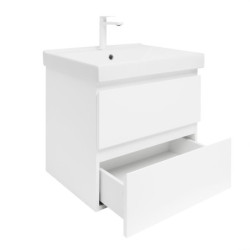 Koupelnová skříňka s umyvadlem SAT B-Way 59x50x45 cm bílá lesk BWAY260WU1BBI