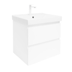 Koupelnová skříňka s umyvadlem SAT B-Way 59x50x45 cm bílá lesk BWAY260WU1BBI