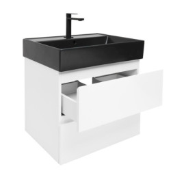 Koupelnová skříňka s umyvadlem SAT B-Way 59x50x45 cm bílá lesk BWAY260WU2B2B