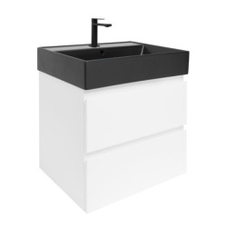 Koupelnová skříňka s umyvadlem SAT B-Way 59x50x45 cm bílá lesk BWAY260WU2B2B