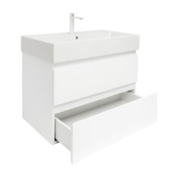 Koupelnová skříňka s umyvadlem SAT B-Way 79x50x45 cm bílá lesk BWAY280WU2BBI