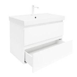Koupelnová skříňka s umyvadlem SAT B-Way 79x50x45 cm bílá lesk BWAY280WU1BBI