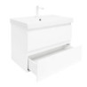 Koupelnová skříňka s umyvadlem SAT B-Way 79x50x45 cm bílá lesk BWAY280WU1BBI