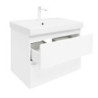Koupelnová skříňka s umyvadlem SAT B-Way 79x50x45 cm bílá lesk BWAY280WU1BBI