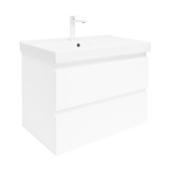 Koupelnová skříňka s umyvadlem SAT B-Way 79x50x45 cm bílá lesk BWAY280WU1BBI