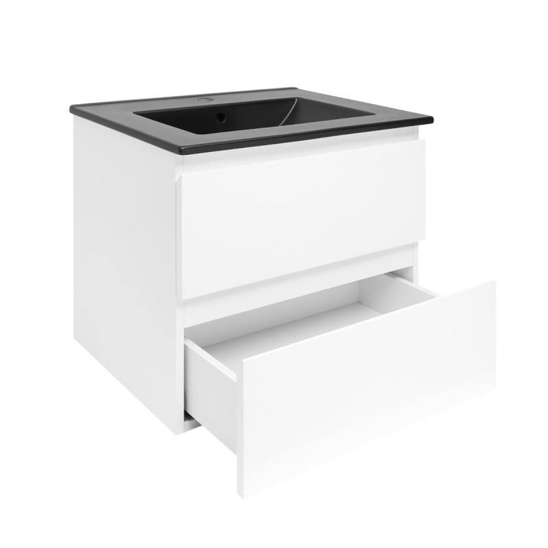 Koupelnová skříňka s umyvadlem SAT B-Way 59x50x45 cm bílá lesk BWAY260WU4B
