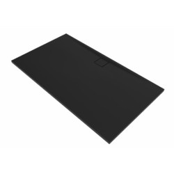 Sprchová vanička obdélníková SAT Vision 140x90 cm litý mramor černá SATSVVI14090C