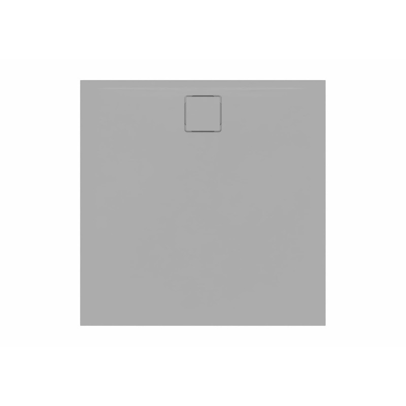Sprchová vanička čtvercová SAT Vision 90x90 cm litý mramor šedá SATSVVI90QS