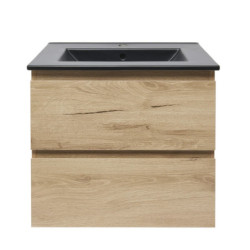 Koupelnová skříňka 2 zásuvková s umyvadlem SAT B-Way 59x50x45 cm dub mat BWAY260OAKU4B