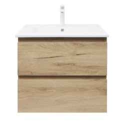 Koupelnová skříňka 2 zásuvková s umyvadlem SAT B-Way 59x50x45 cm dub mat BWAY260OAKU4B2