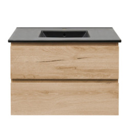 Koupelnová skříňka 2 zásuvková s umyvadlem SAT B-Way 79x50x45 cm dub mat BWAY280OAKU4B