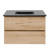 Koupelnová skříňka 2 zásuvková s umyvadlem SAT B-Way 79x50x45 cm dub mat BWAY280OAKU4B