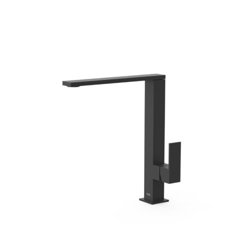 Dřezová baterie TRES Cocina s otočným ramínkem černá matná 006486NM