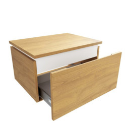 Koupelnová skříňka s krycí deskou SAT Feel 60x30x46 cm medový dub mat SATFEEL60DMDBEZ