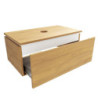 Koupelnová skříňka s krycí deskou SAT Feel 80x30x46 cm medový dub mat SATFEEL80DMD
