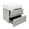 Koupelnová skříňka s umyvadlem SAT Cube Way 60x53x46 cm beton mat CUBE46602BESATCW