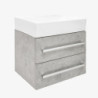 Koupelnová skříňka s umyvadlem SAT Cube Way 60x53x46 cm beton mat CUBE46602BESATCWL