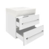 Koupelnová skříňka s umyvadlem SAT Cube Way 60x53x46 cm bílá lesk CUBE46602BISATCWL