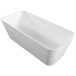 Volně stojící vana Polysan LEYLA 170x78 cm solid surface levá i pravá orientace bílá matná 92530