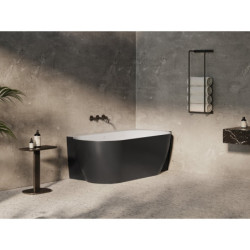 Volně stojící vana Ravak Freedom II TEC R 175x86 cm akrylát pravá černá CC81700000