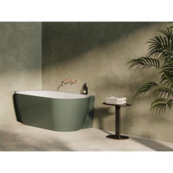 Volně stojící vana Ravak Freedom II TEC L 175x86 cm akrylát levá grey green CC91200000