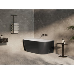 Volně stojící vana Ravak Freedom II TEC L 175x86 cm akrylát levá černá CC91700000