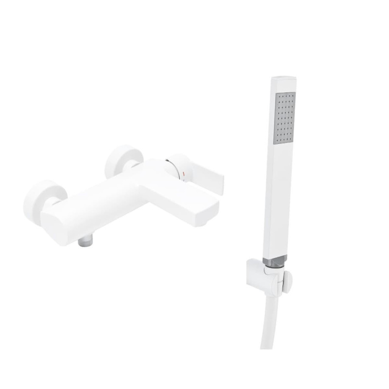 Vanová baterie SAT B-Way s vanovým setem 150 mm bílá matná SATBSBW222BSET1