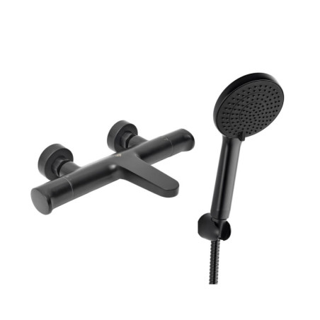 Vanová baterie SAT Dark s vanovým setem 150 mm černá matná SATBSDA222CSET1