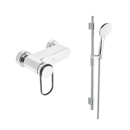 Sprchová baterie SAT Fusion se sprchovým setem 150 mm chrom SATBSFU268KPCSET