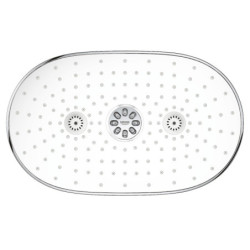 Hlavová sprcha GROHE Rainshower SmartControl včetně sprchového ramena Moon White, Yang White 26254LS0