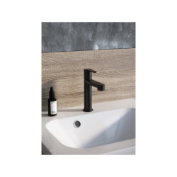 Umyvadlová stojánková baterie bez výpusti Ravak Puri černá X070505